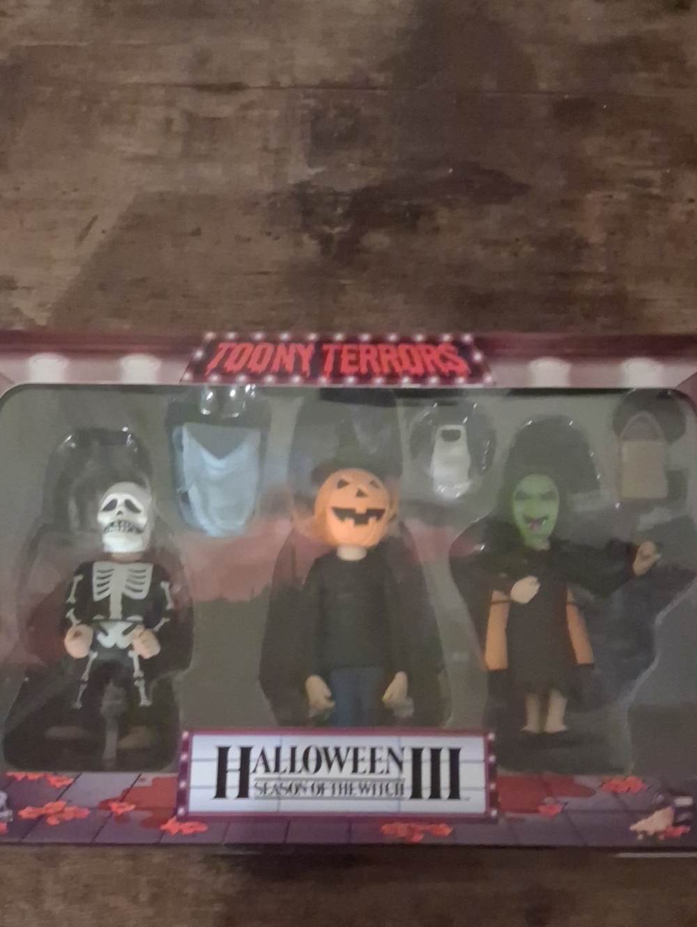 Toony Terrors Halloween III 3-Piece Action Figure Set - Black, Orange, Green